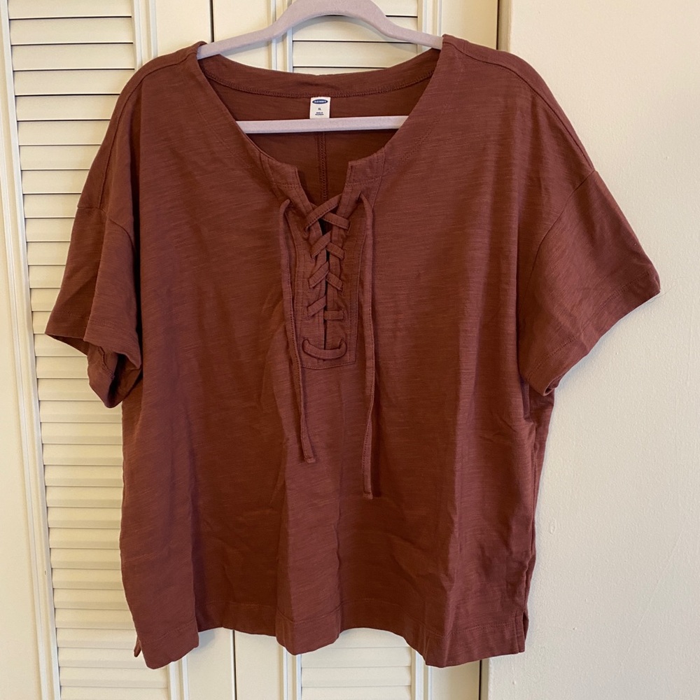 Lace up tshirt